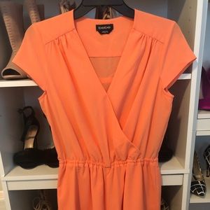 Bebe size Small romper light orange gorgeous